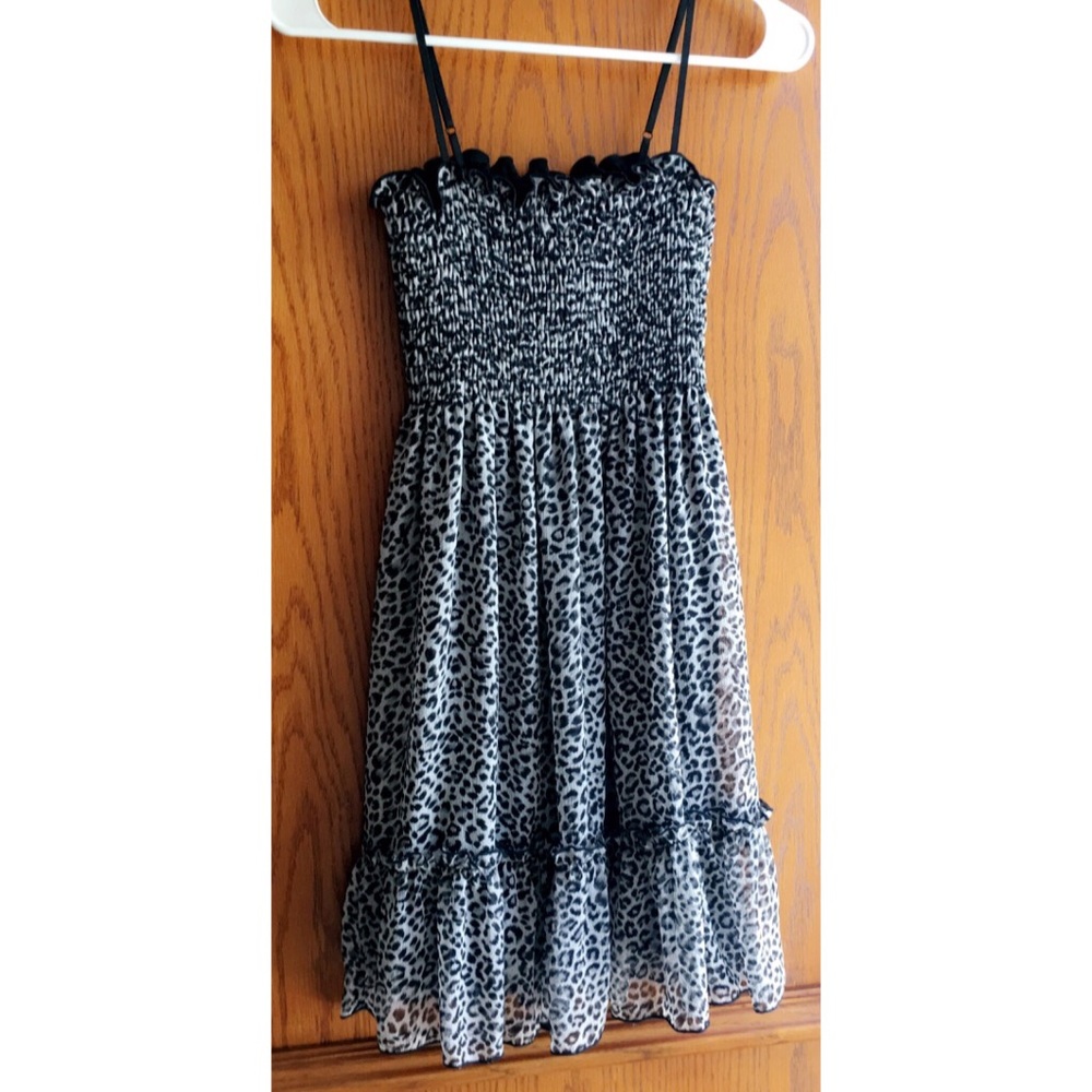 Leopard Print babydoll dress